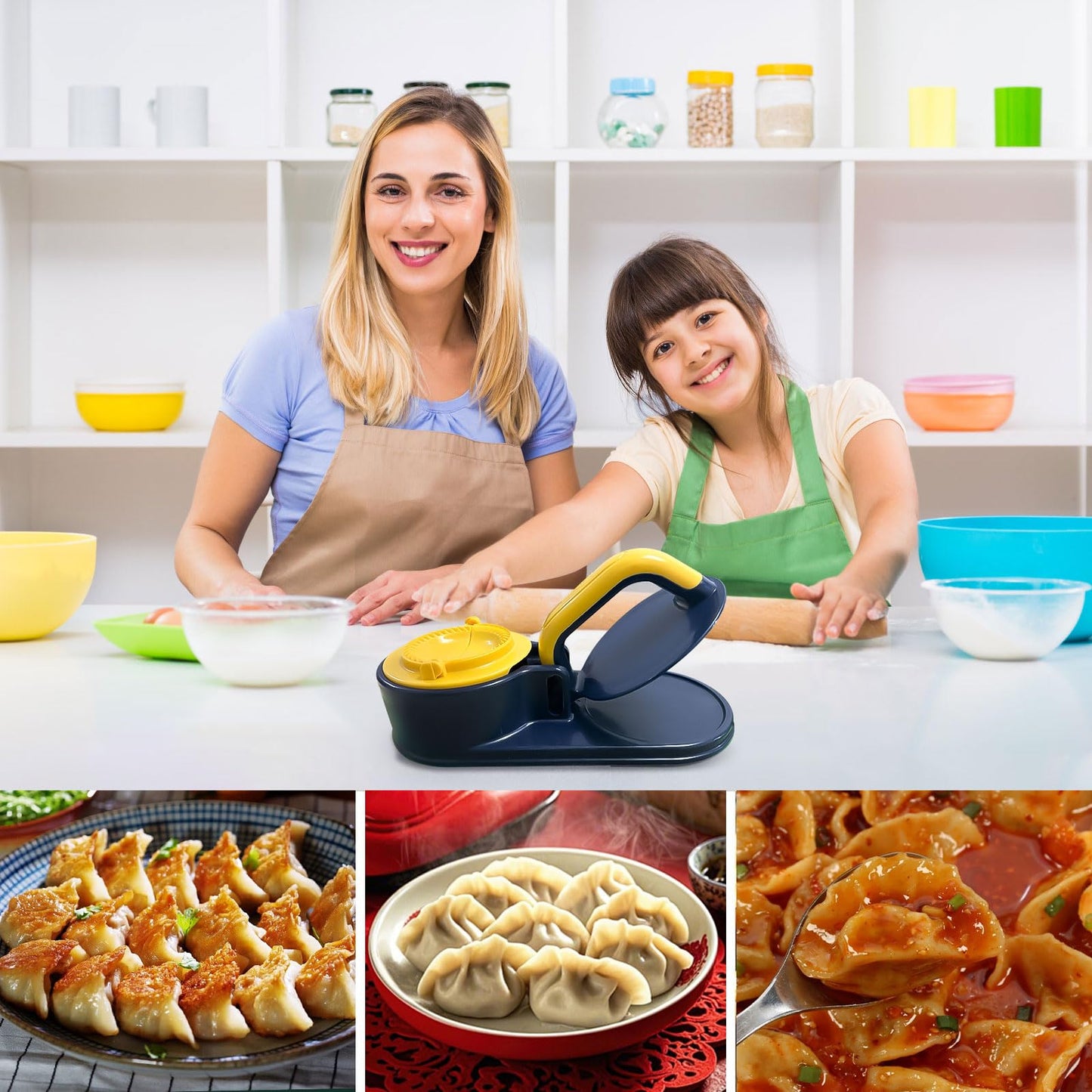 3-in-1 Dumpling, Momo, Samosa & Gujiya Press